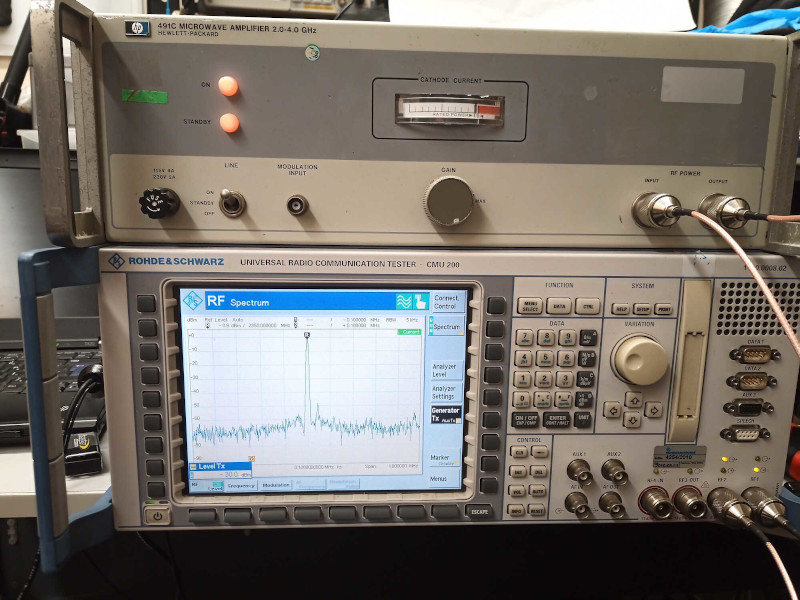 HP 491C Microwave Amplifier